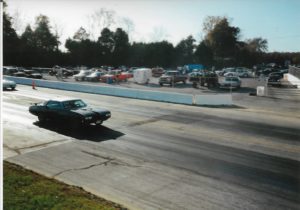 1970 Pontiac GTO Convertible-94 Wentzville MAR dragway taking off